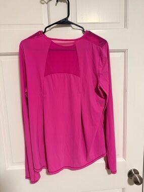 lululemon athletica Long Sleeve Performance Top - Hot Pink